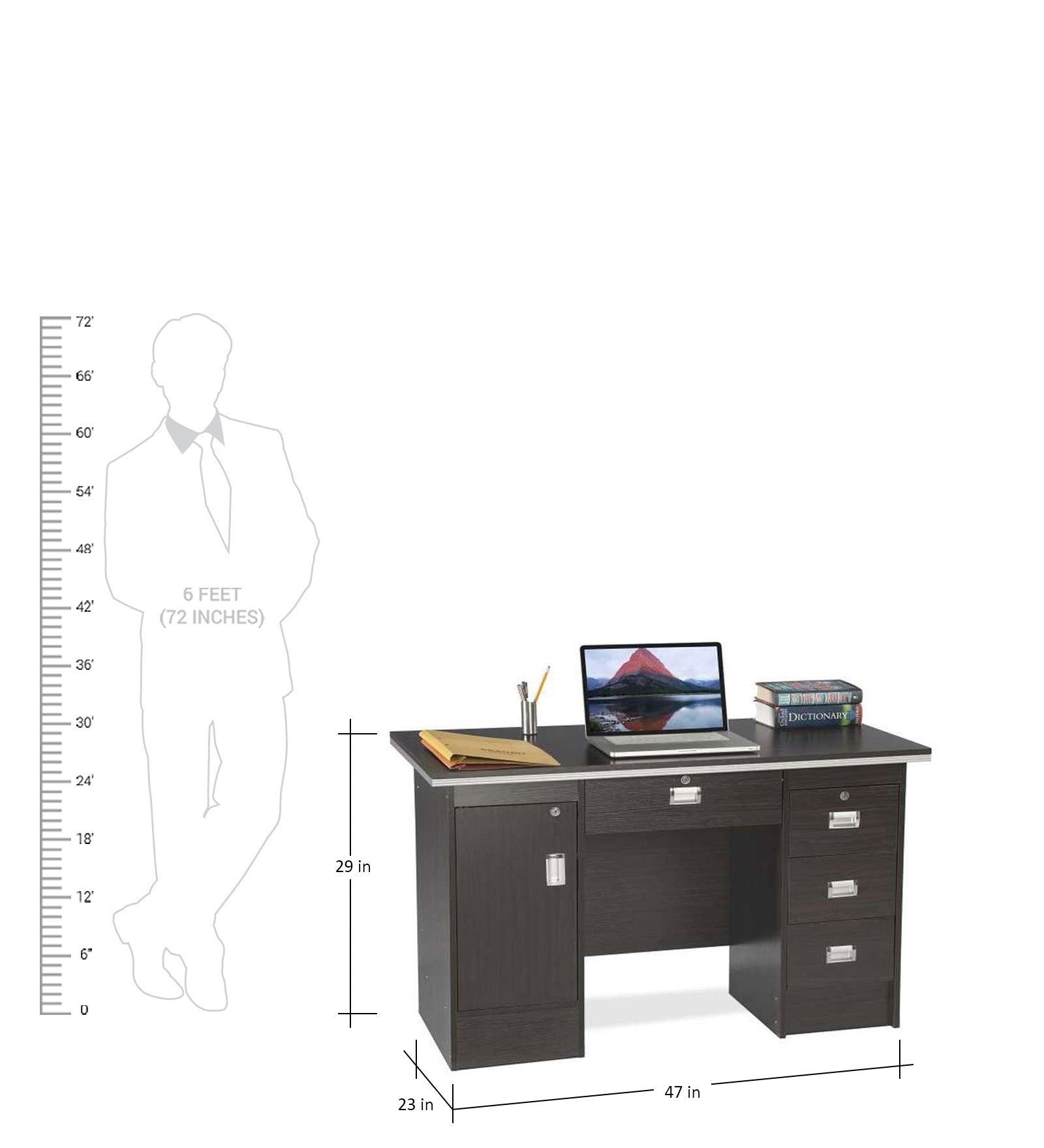 computer table office table study desk wooden table