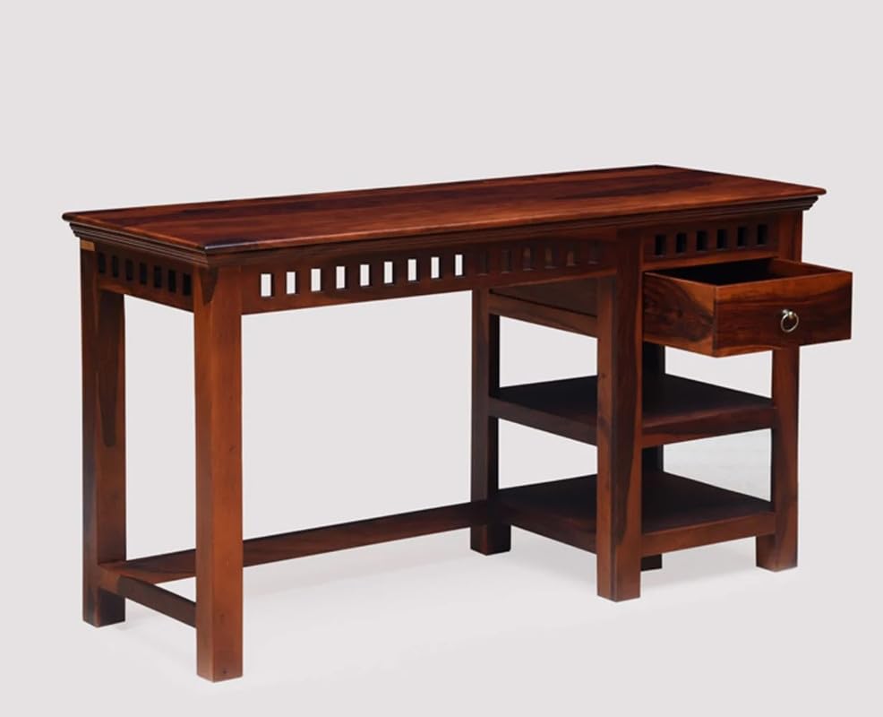Home & Office Computer Table with Keyboard Tray and Side Drawer