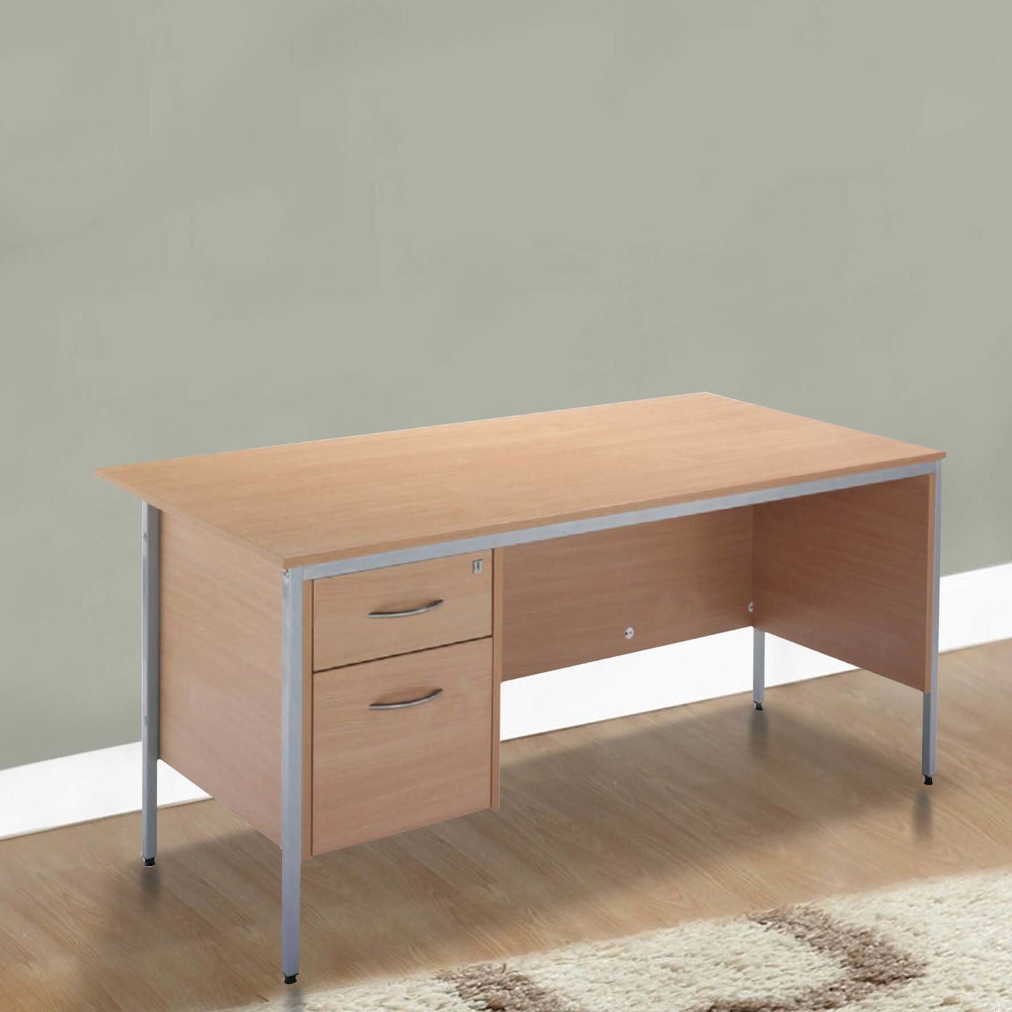 Spacious writing workstation for productive office use