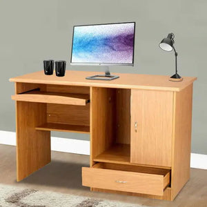 Computer Table with Side Storage & Drawer