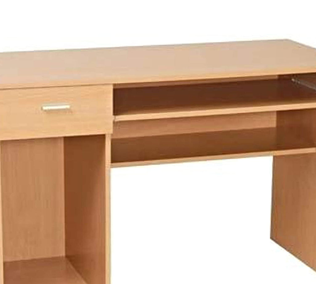 Efficient Workstation: Computer Table with Keyboard Tray Collection