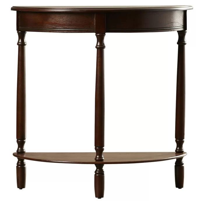 Console Table in Wooden Top with Wooden Base -