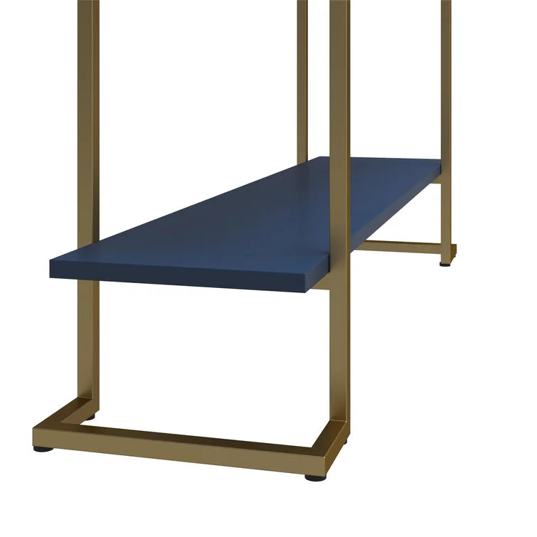 Console Table with Metal Base & Laminated Board Top -
