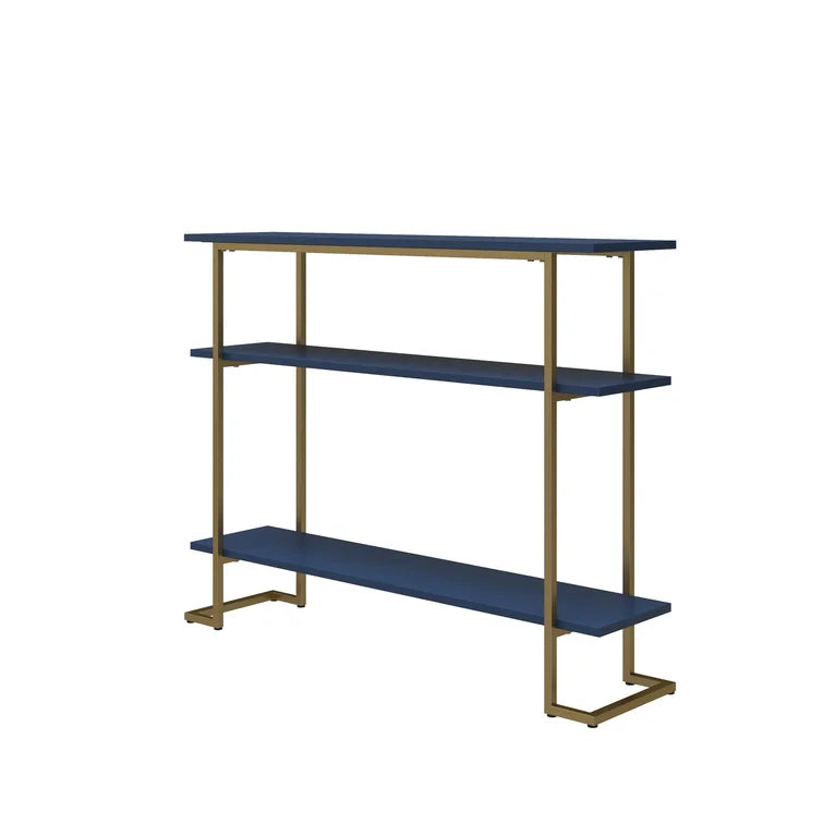 Console Table with Metal Base & Laminated Board Top -