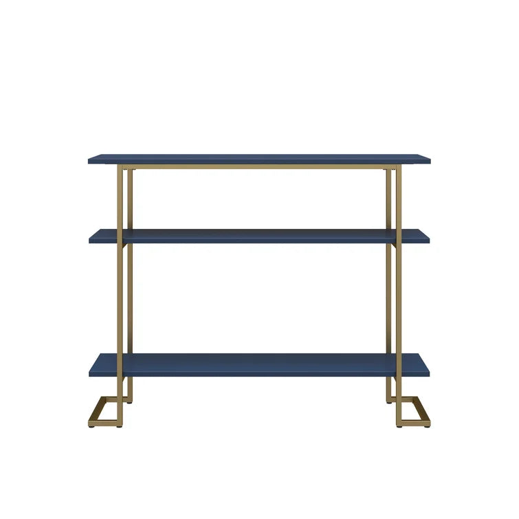 Console Table with Metal Base & Laminated Board Top -