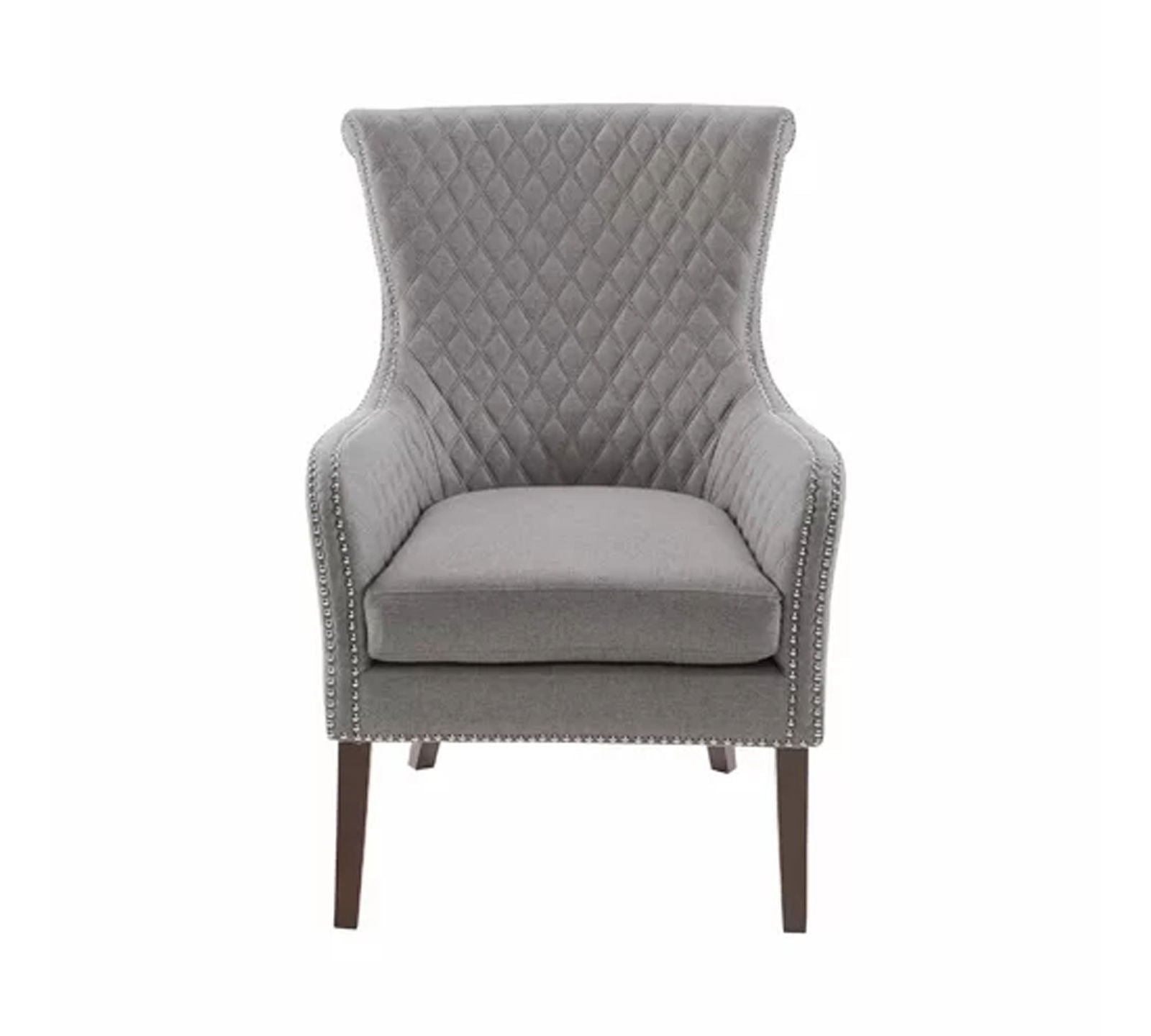 Curved Back Wooden Lounge Chair -