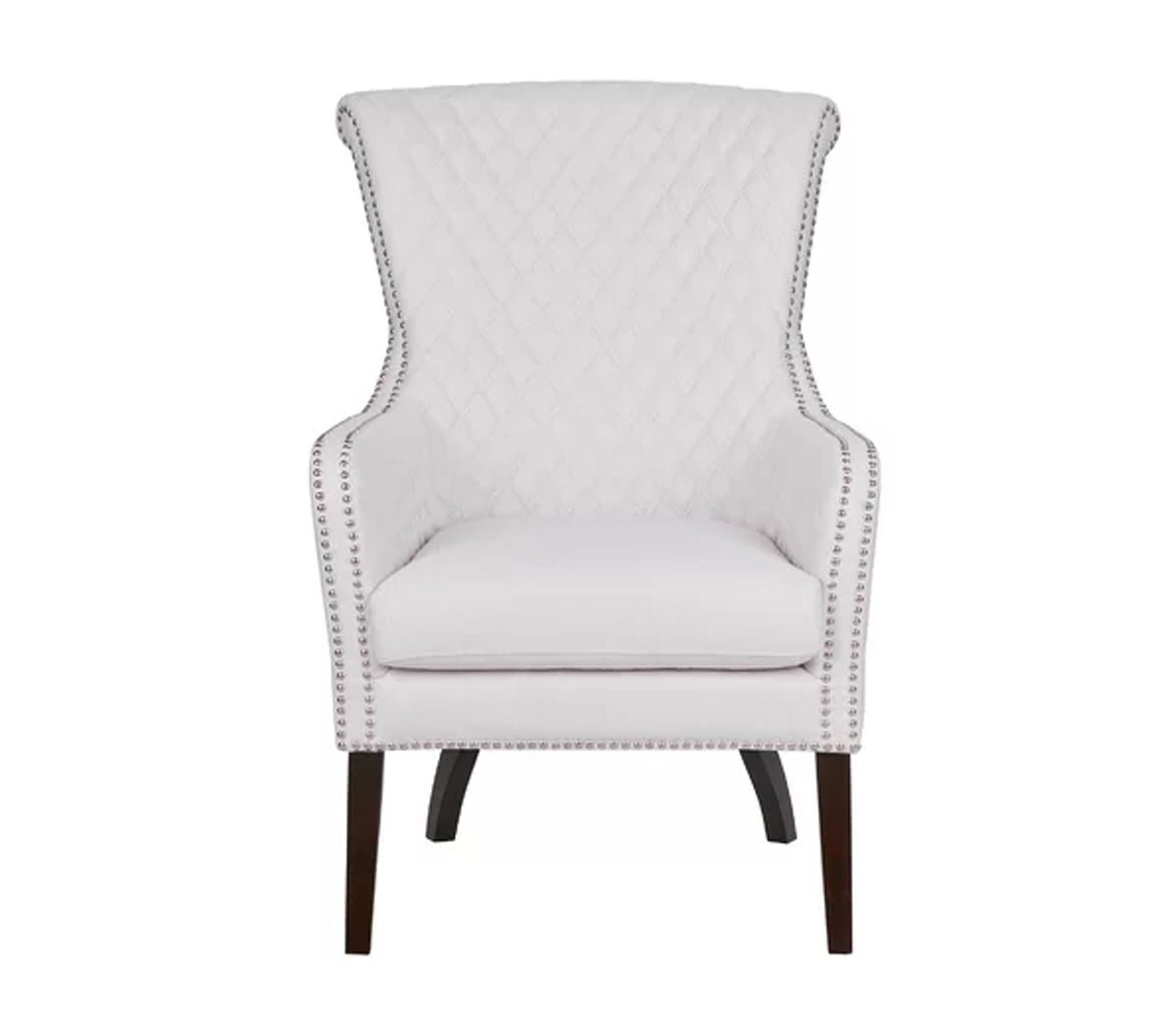 Curved Back Wooden Lounge Chair -