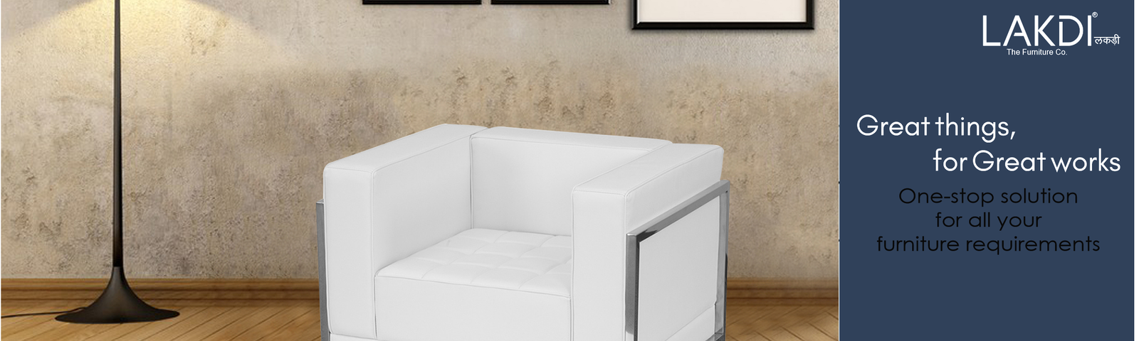 Cushioned Leatherette Sofa with Meta Legs -