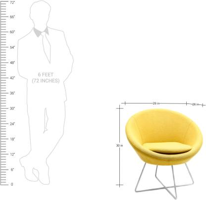 Cushioned Lounge Chair with Cross Wire Frame Base -