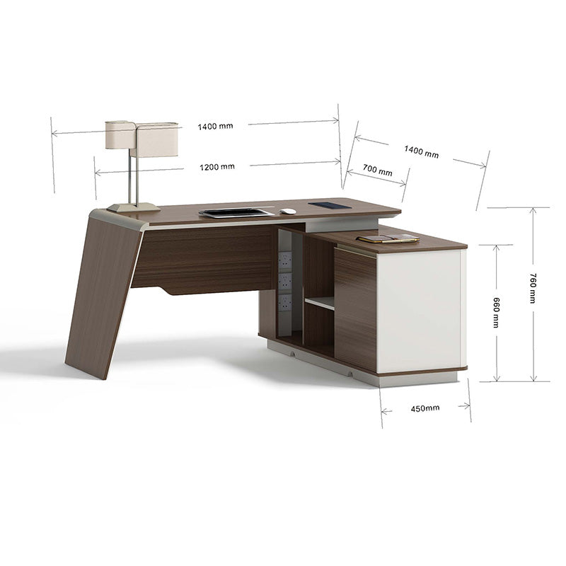Executive Table with Drawer Pedestal