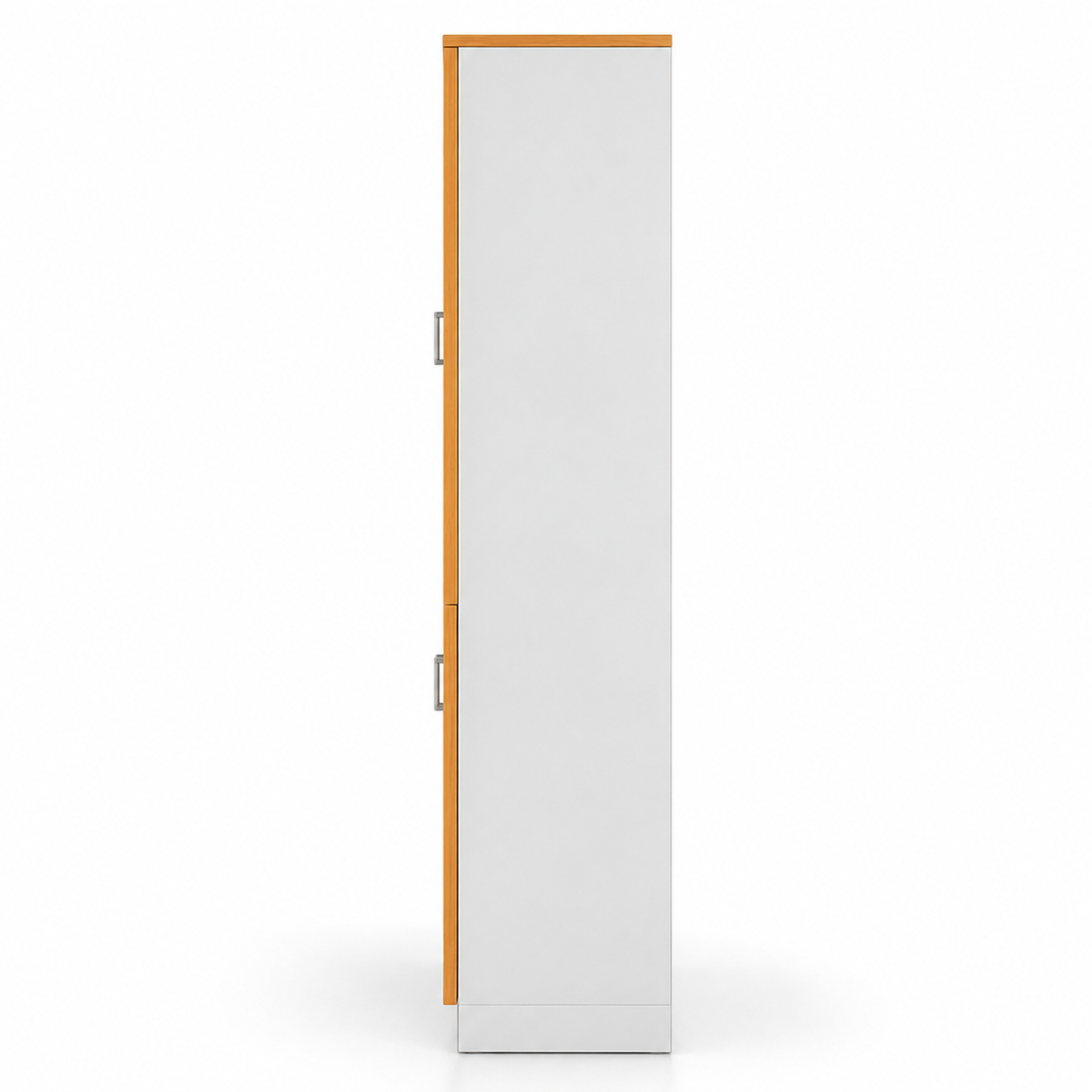 Wall Filing Cabinet with 4 Glass Doors & Storage Compartments – Wooden Finish
