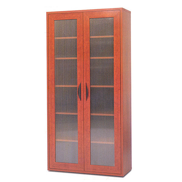 Wooden Filing Storage with Tall Two-Door Cabinet