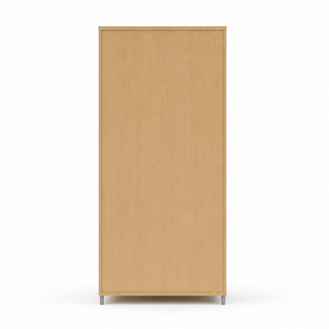 Modern Home Storage Cabinet with 4 Doors, Tall and Lower Storage, Slim Handles and Raised Base for Office, Study and Workspace Areas