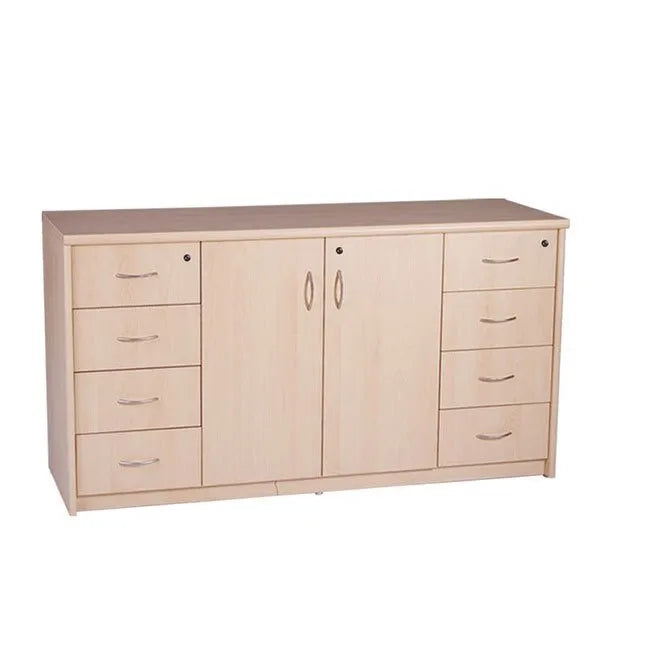 Wooden Storage Cabinet with 2 Door and Drawer