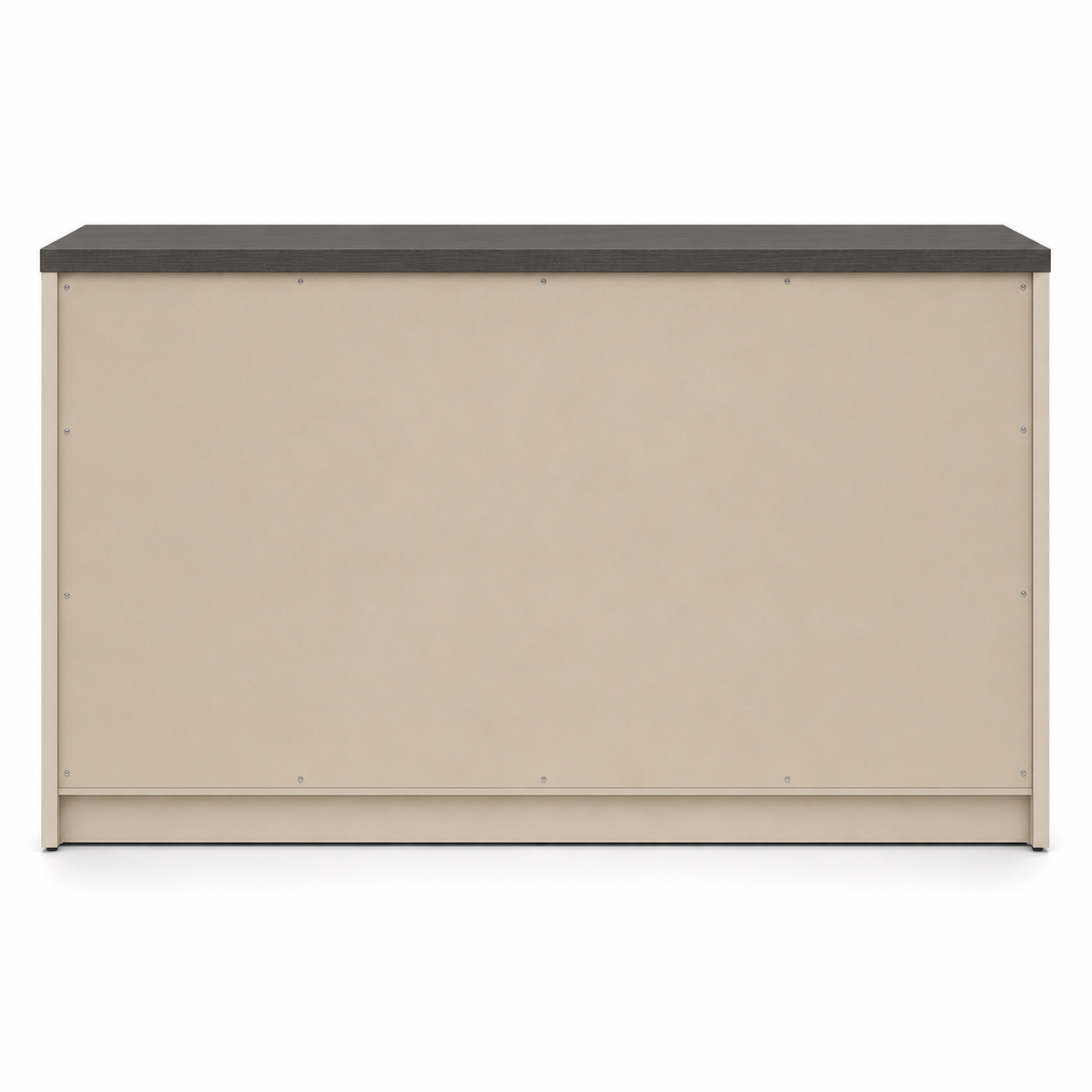 Wooden 4-Door Storage Cabinet with Adjustable Shelves, Pre-Laminated Particle Board, BIFMA Certified