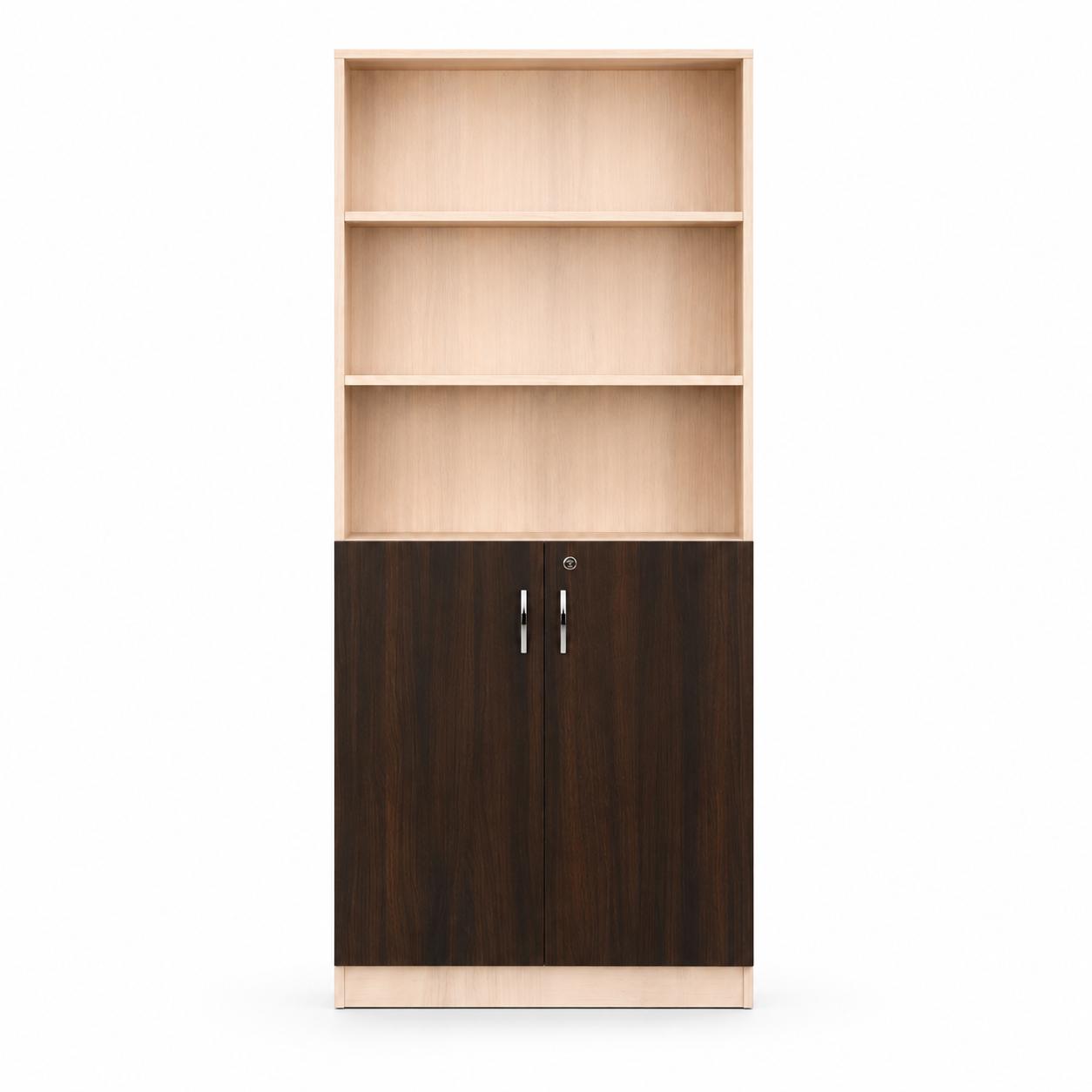 Wooden Filing Storage with 3 Sections Book Shelf Cabinet Made in Pre-laminate Particle Board