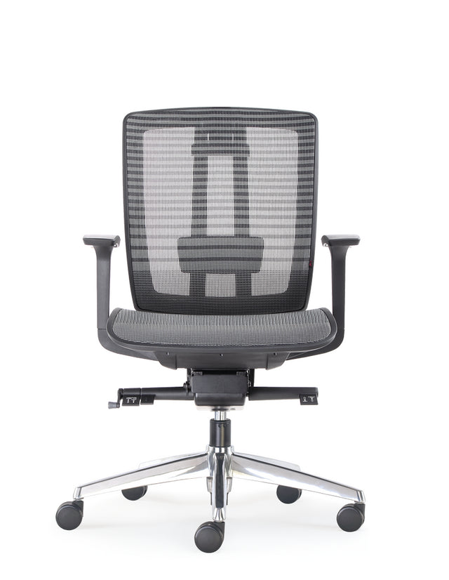 Ergonomic Mesh Chair with Reclining Tilt, Adjustable Headrest &amp; Armrests – Modern, Lightweight and Comfortable Seating for Office or Study