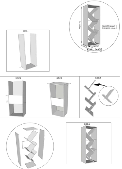 Decorative Book Shelf/Book Case For Home -