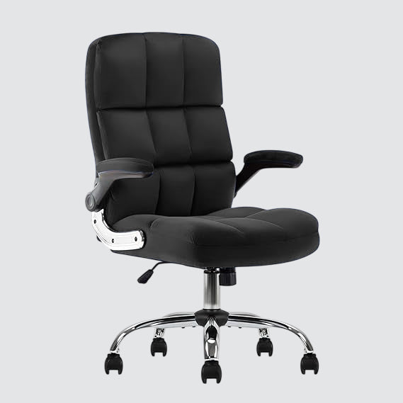 Comfortable Director Chair with Adjustable Armrest Upholstery in Velvet Light Beige (Super Soft)
