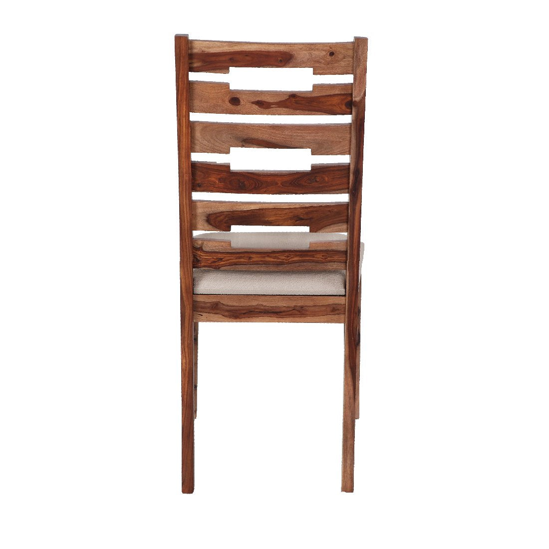 Dining Chair & Table Set of 6 Wooden Frame Base -