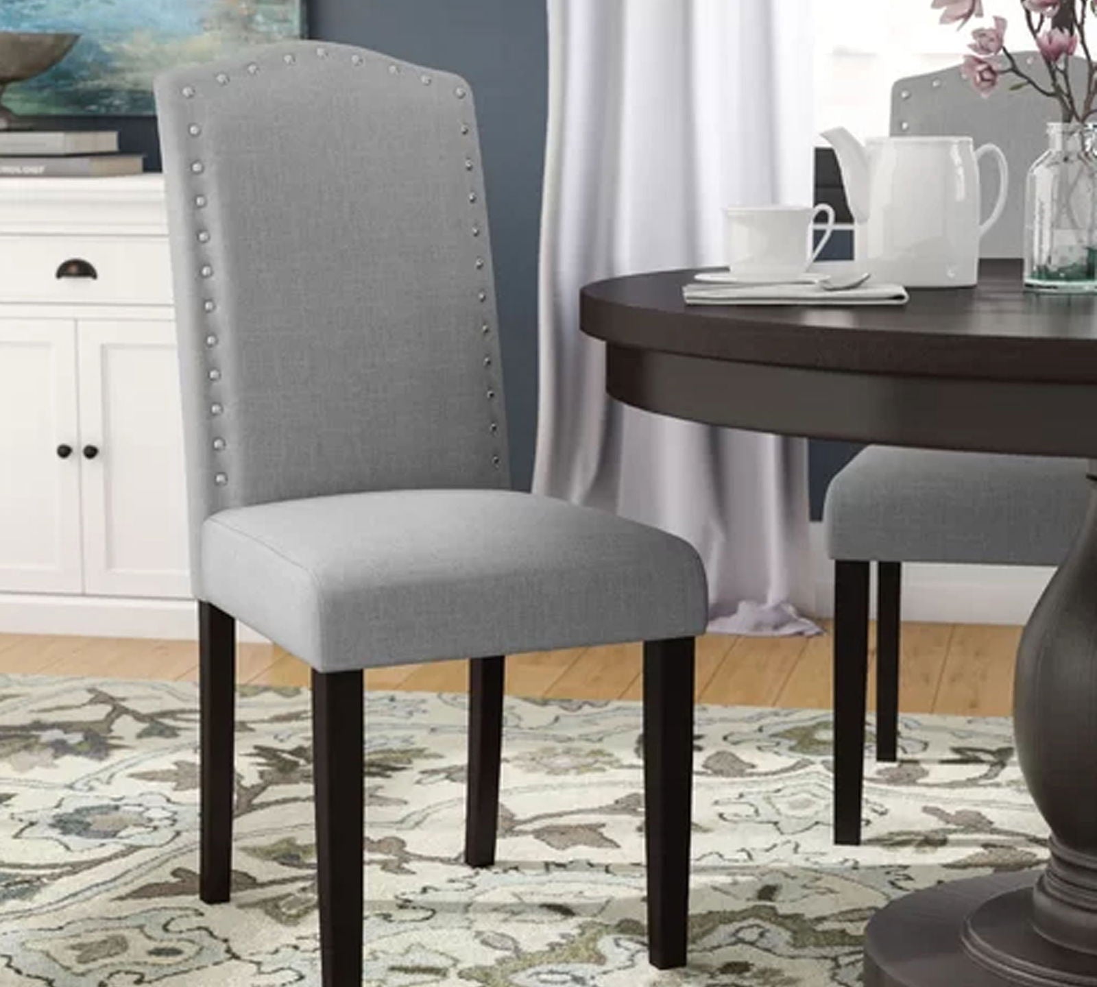 Dining Chair in Solid Wooden Frame -