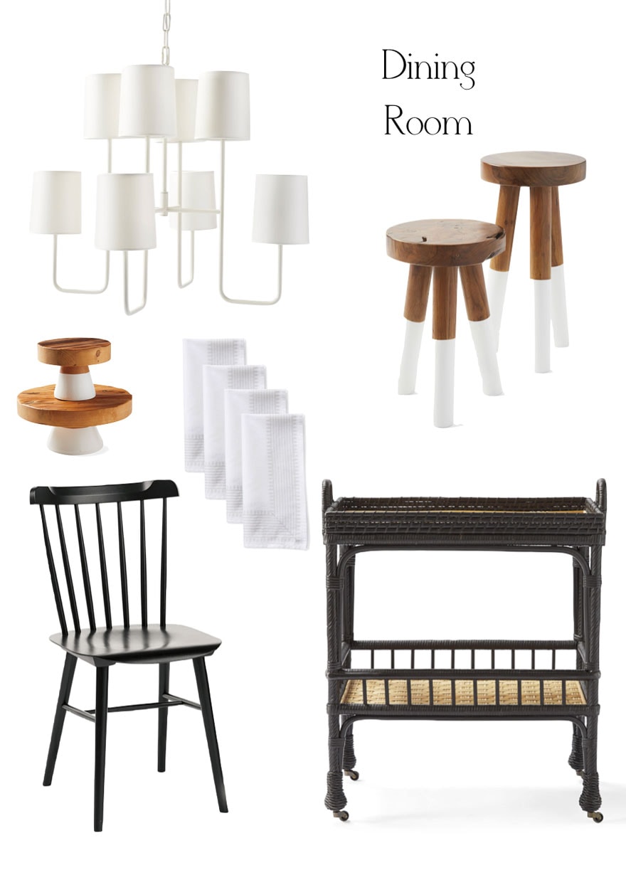 Dining Chair in Wooden Legs Base -