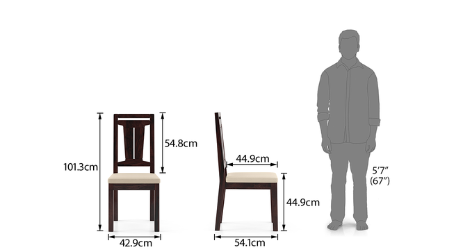 Dining Chair with Wooden Frame Base -