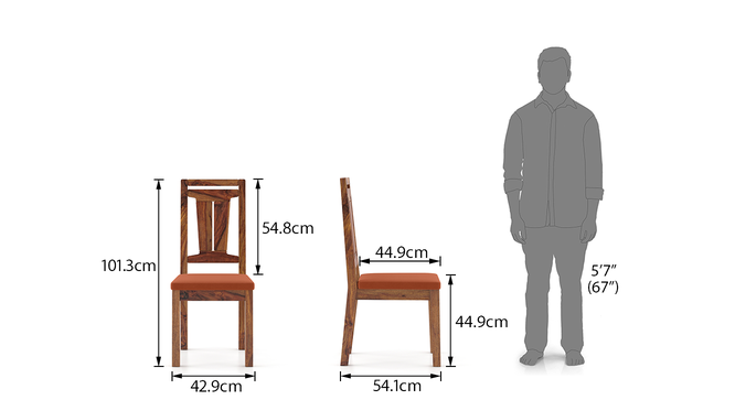Dining Chair with Wooden Frame Base -