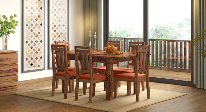 Dining Chair with Wooden Frame Base -