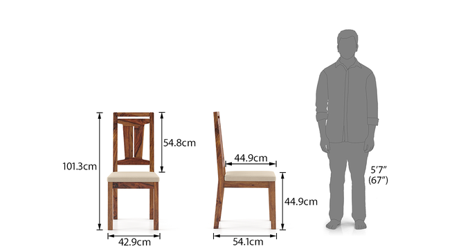 Dining Chair with Wooden Frame Base -