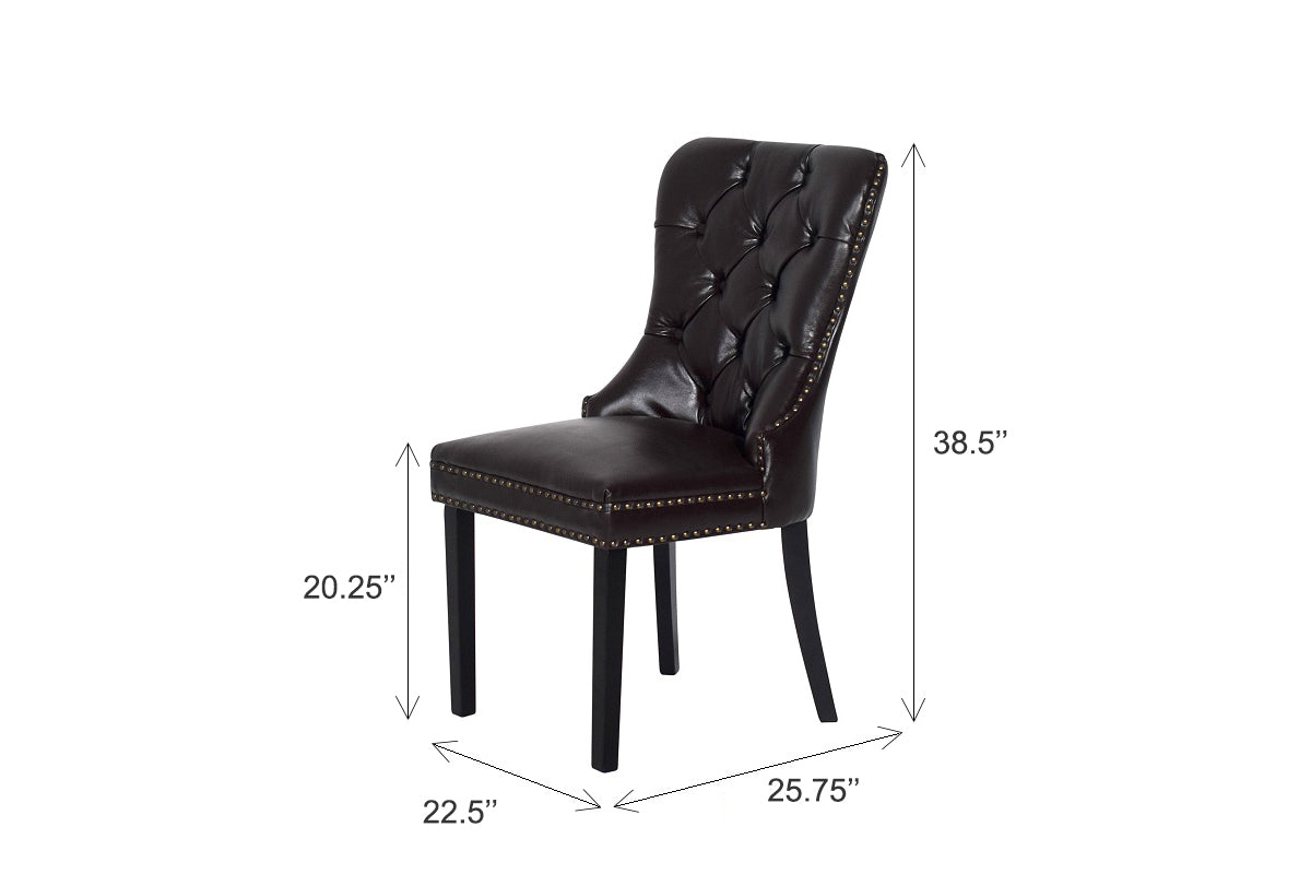Dining Chair with Wooden Frame Base -