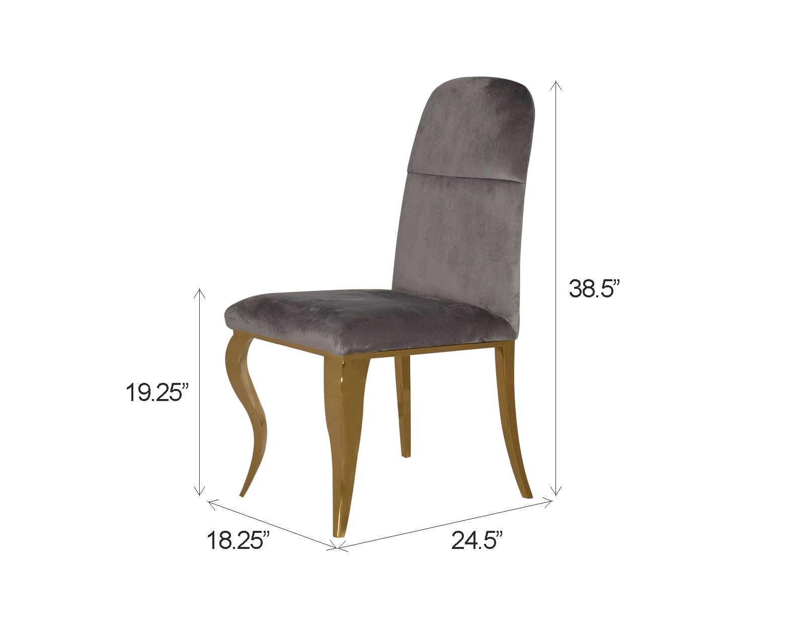 Dining Chair with Wooden Frame Base -