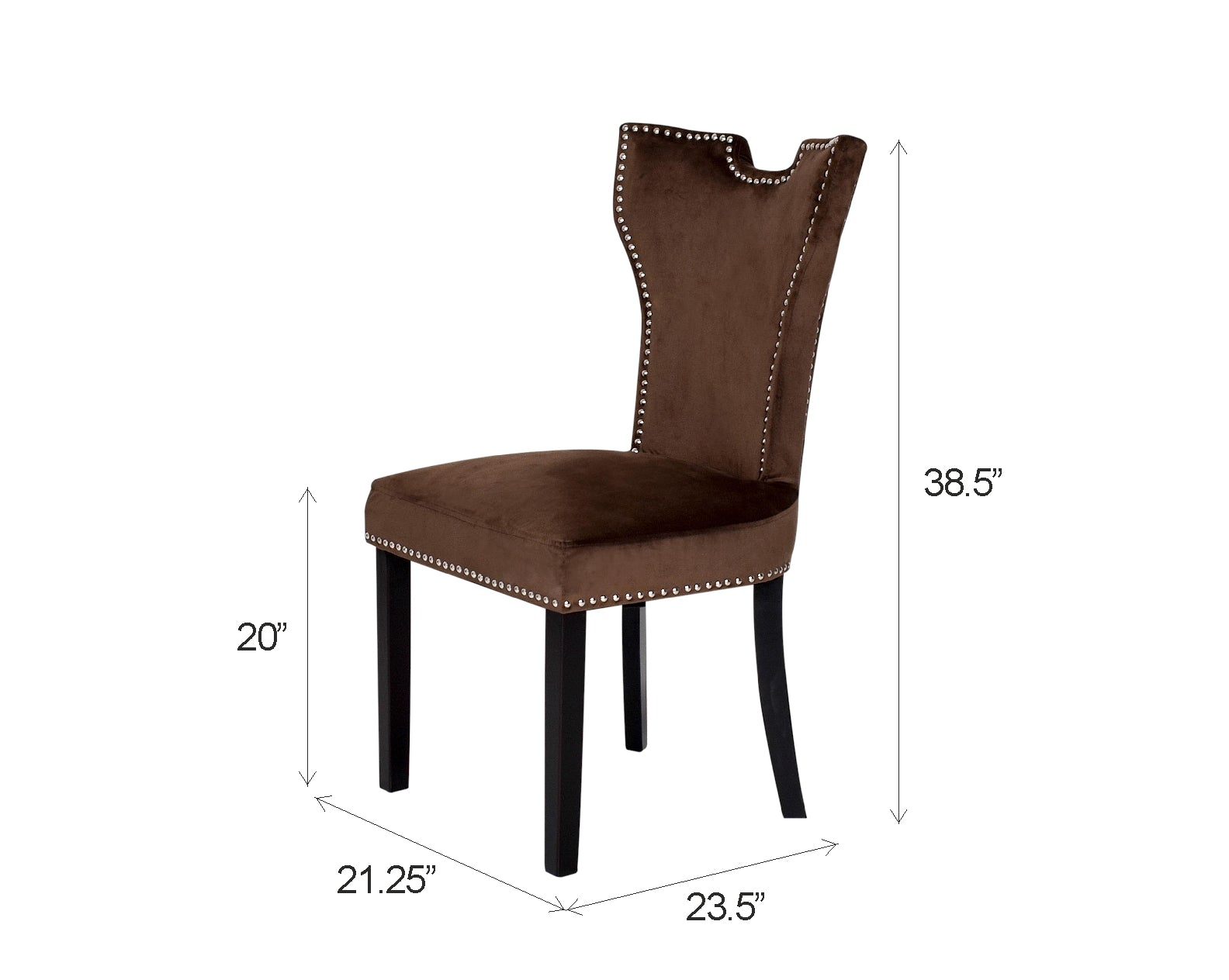 Dining Chair with Wooden Frame Base -