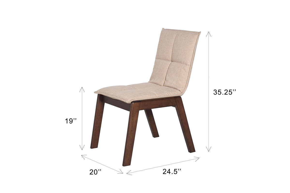 Dining Chair with Wooden Frame Base -