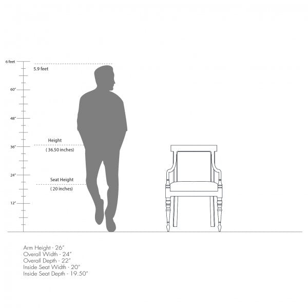 Dining Chair with Wooden Frame Base -