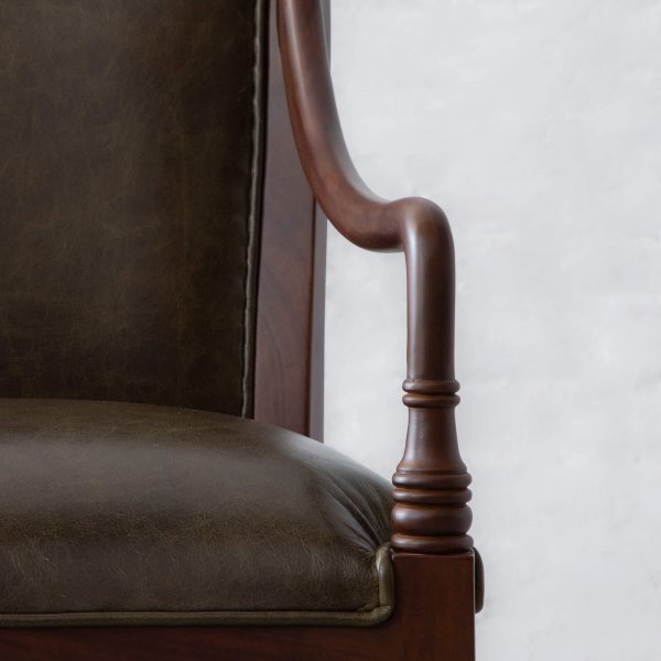 Dining Chair with Wooden Frame Base -
