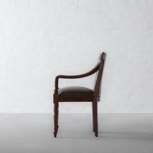 Dining Chair with Wooden Frame Base -