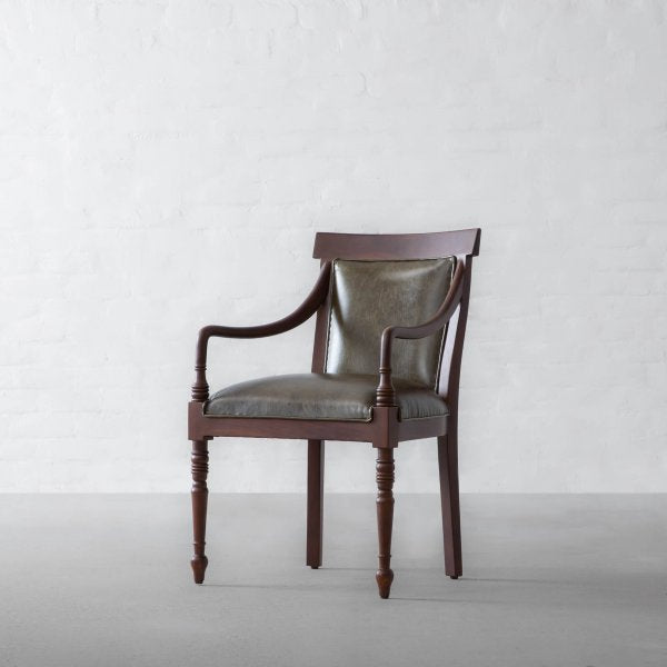 Dining Chair with Wooden Frame Base -