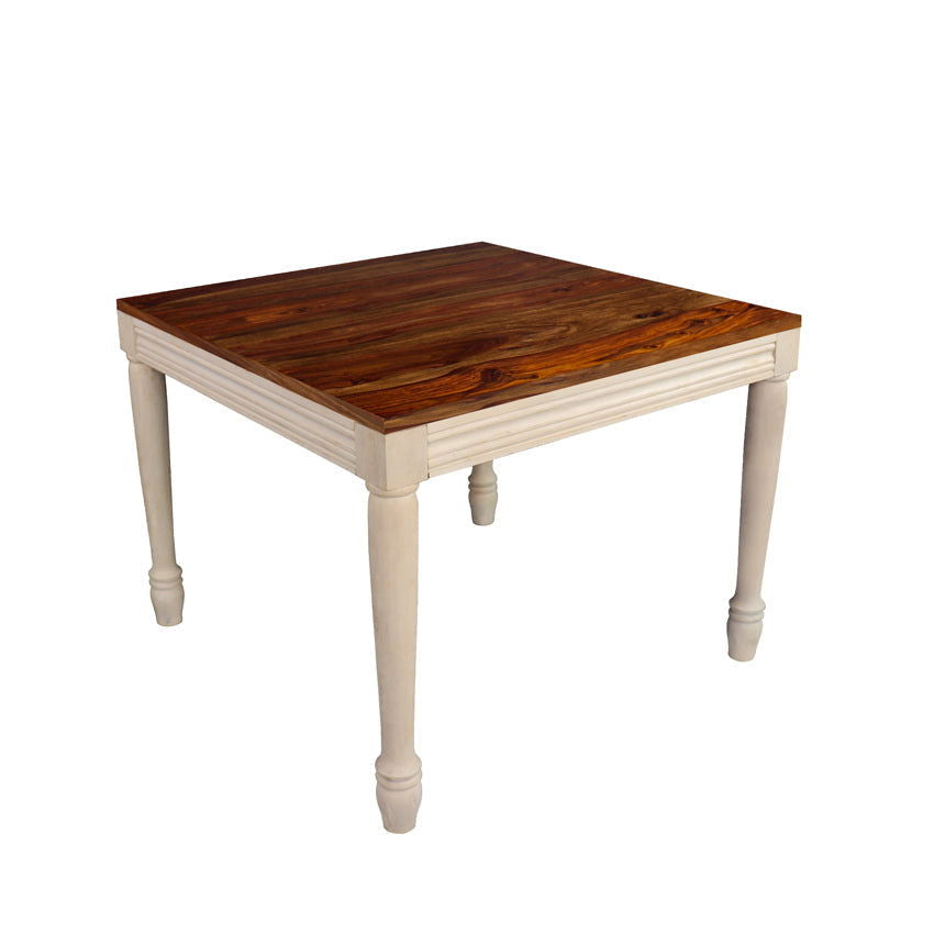 Dining Table Chair Set of 4 with Wooden Frame Base -