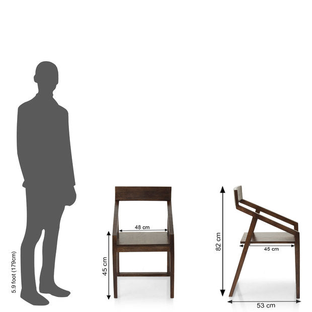 Dining Table Chairs Set of 6 With Wooden Frame Base -
