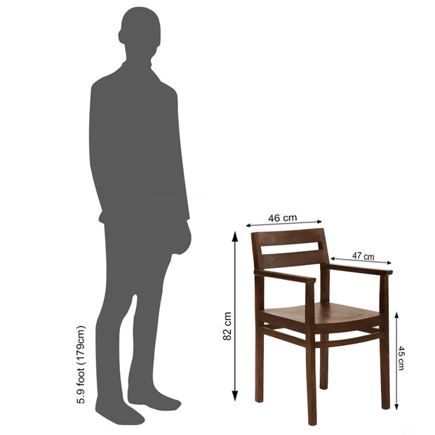 Dining table chairs set of 6 With Wooden Frame Base -