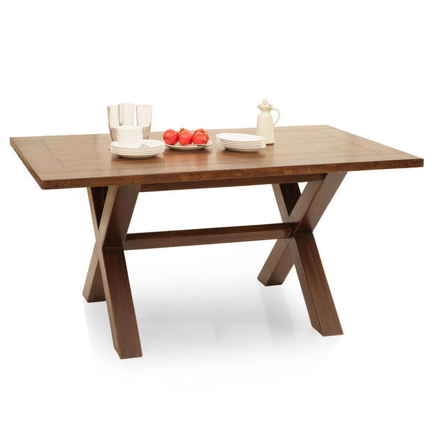 Dining table chairs set of 6 With Wooden Frame Base -