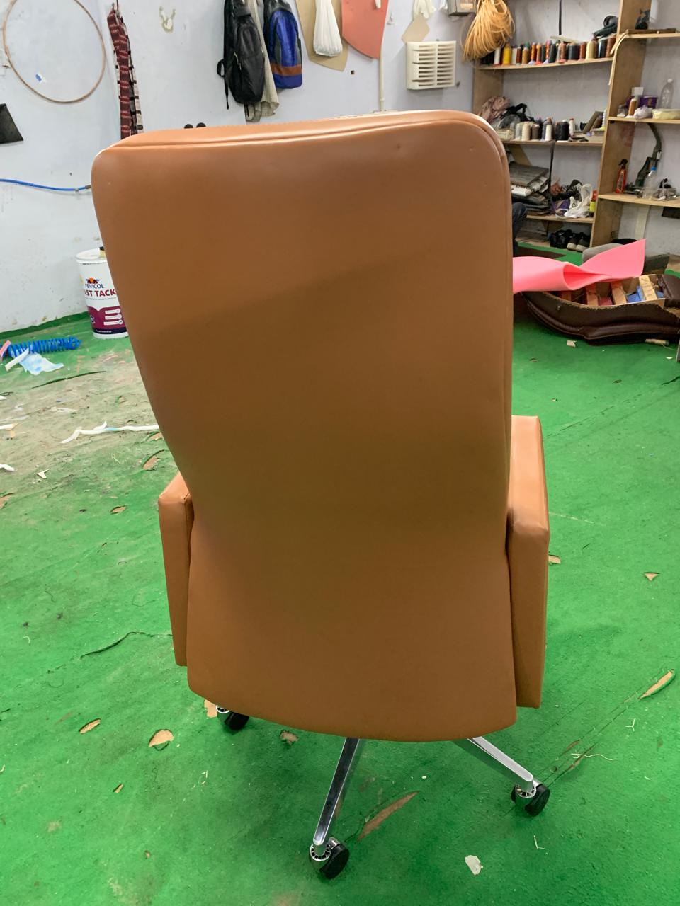 Director Chair in High Back with Chrome Base -