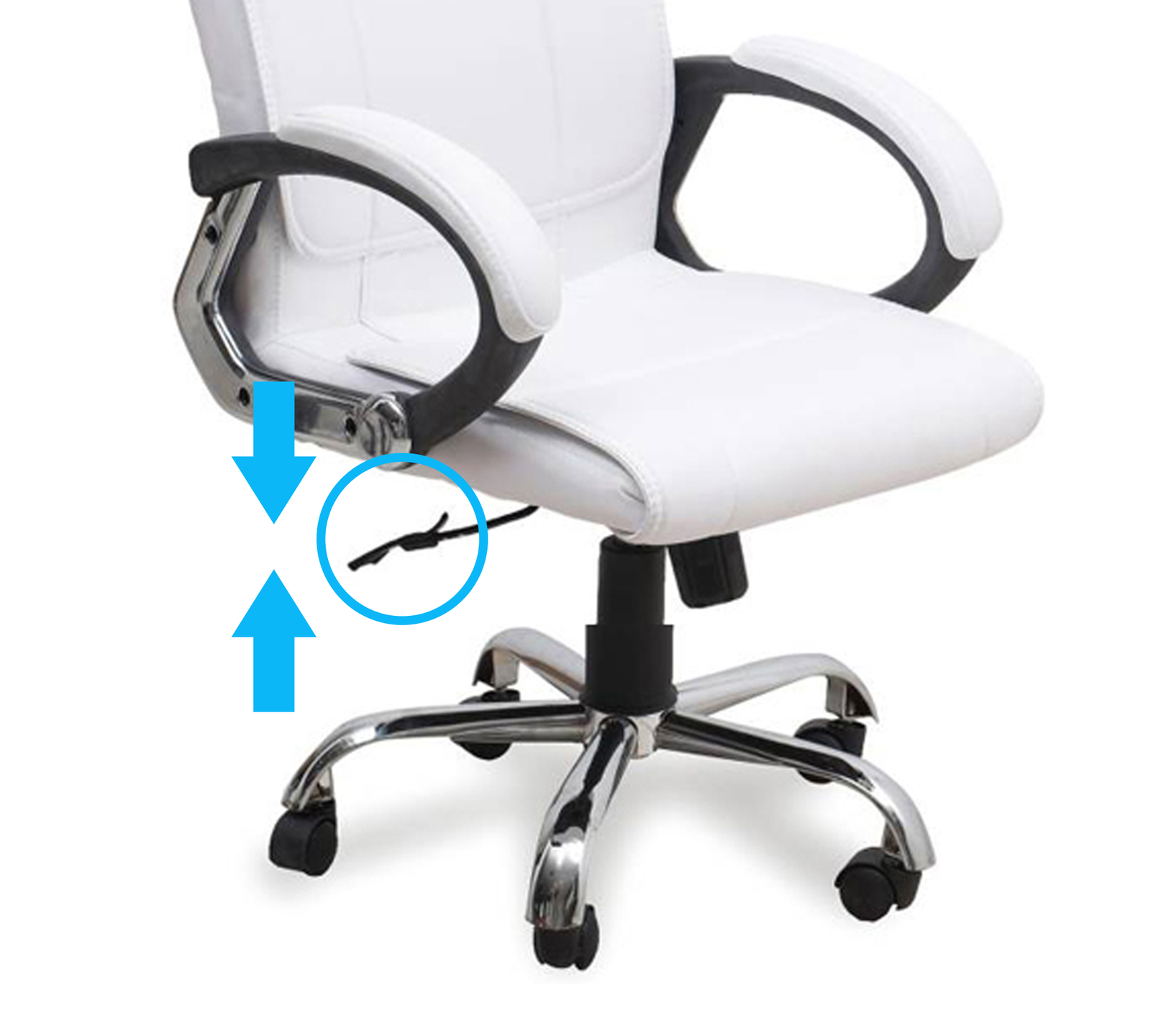 Director Chair with Height Adjustable Chrome Base -