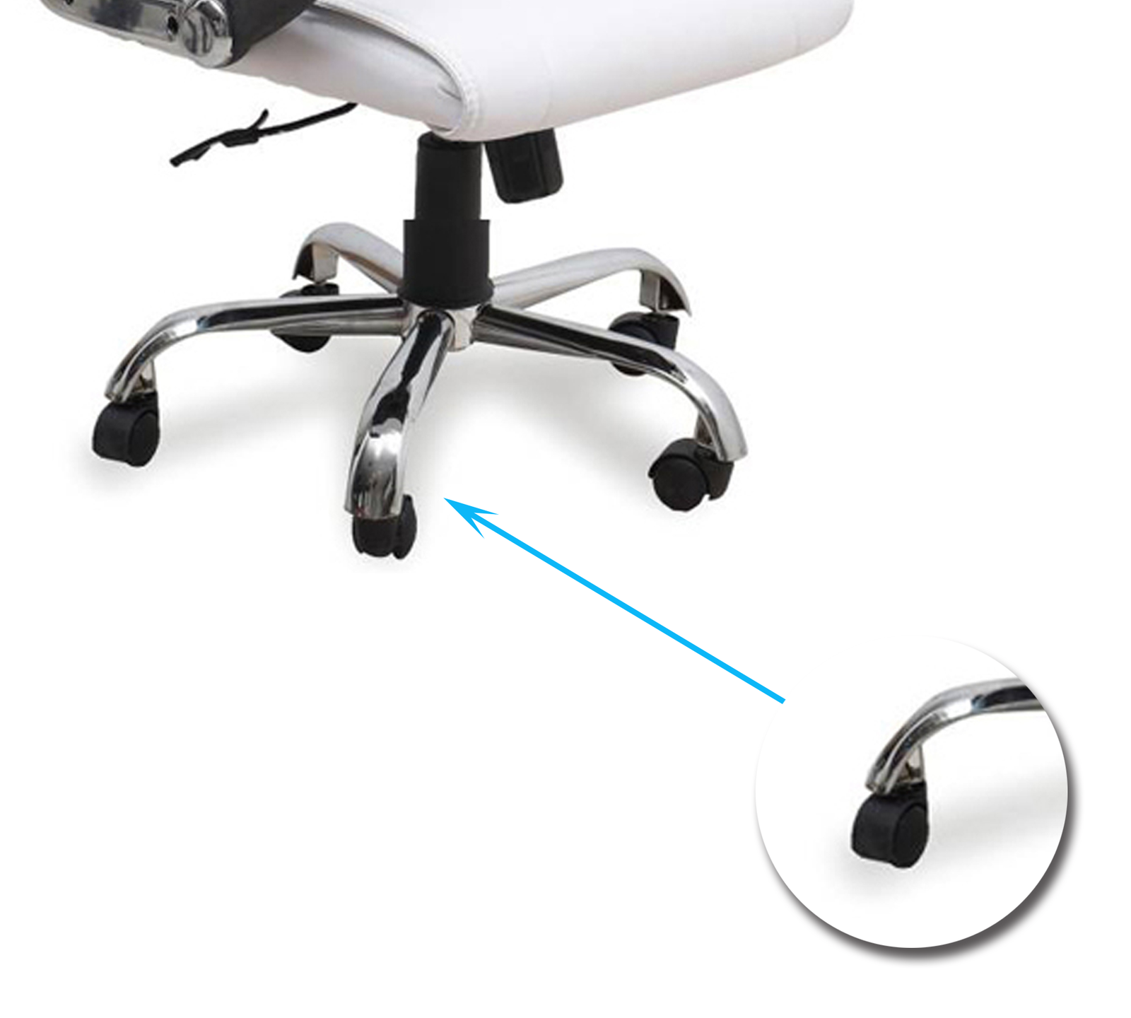 Director Chair with Height Adjustable Chrome Base -
