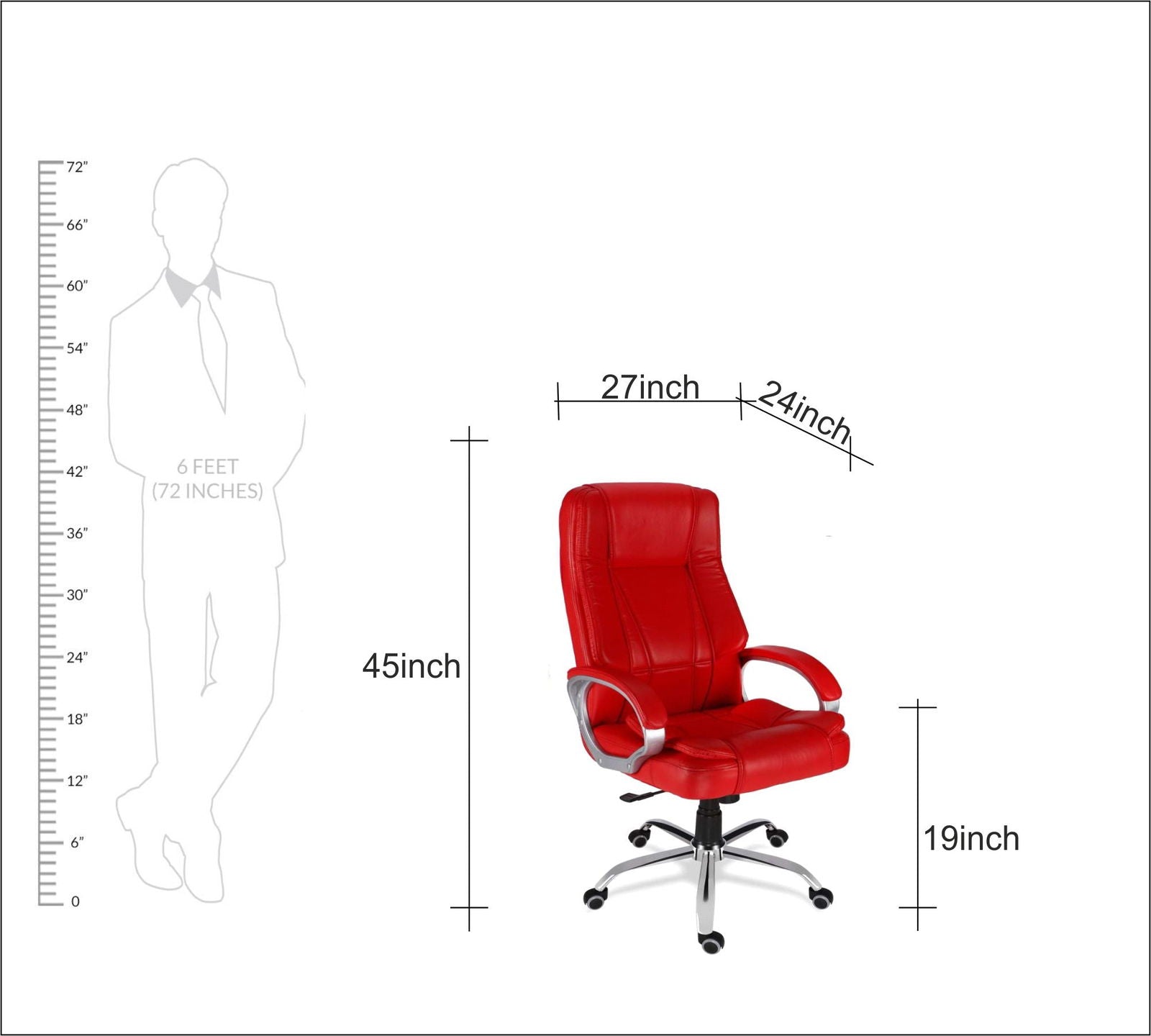 Director Chair with Height Adjustable Chrome Base -