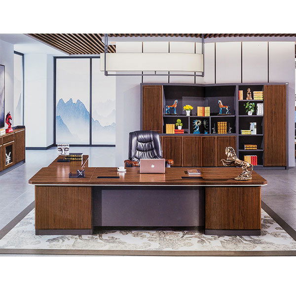 Director and Executive L Shape Office Table Made Particle Board with S