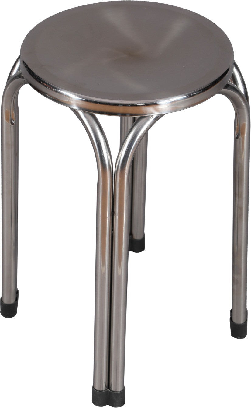 Dr Office Stools Chrome Finish (Silver) -