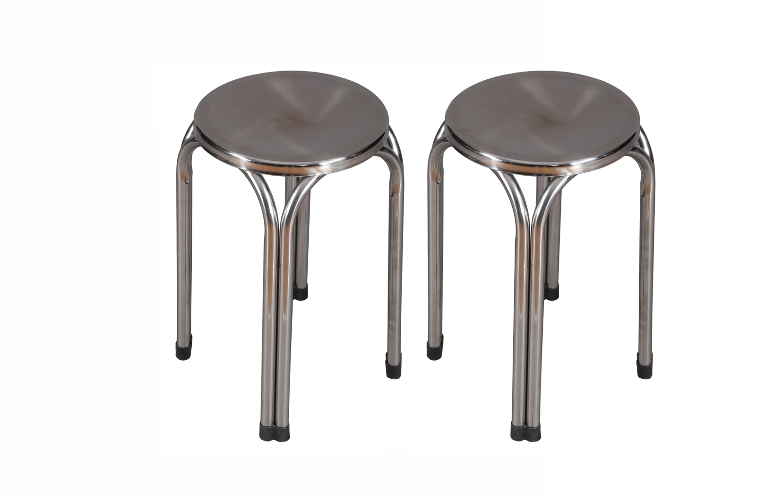 Dr Office Stools Chrome Finish (Silver) -