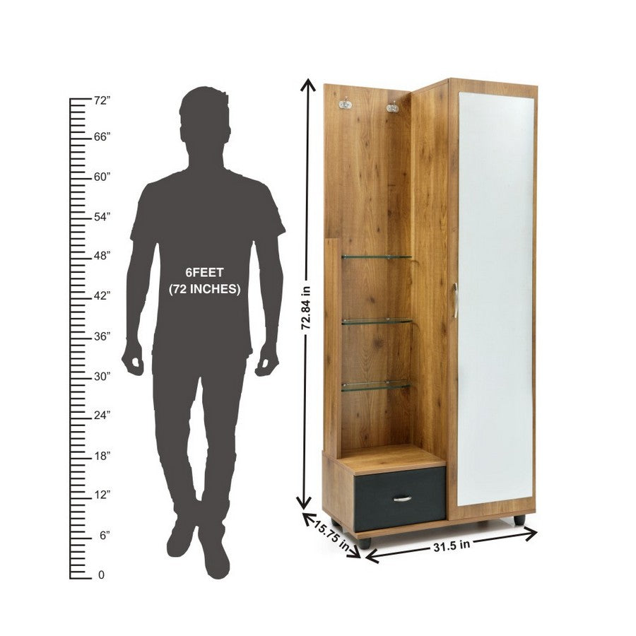 Dressing Unit with Storage in White Color -
